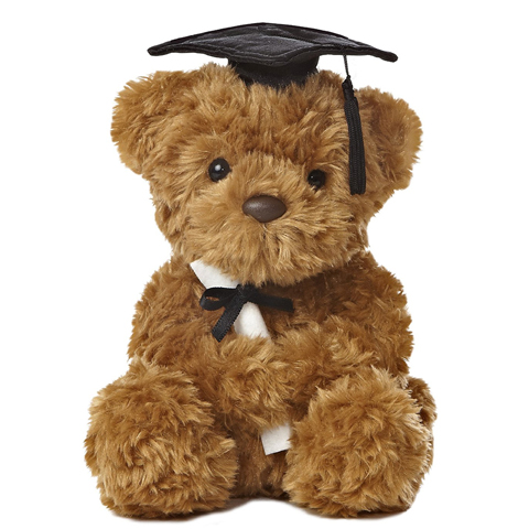 Graduation plush teddy bear